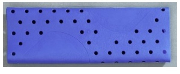 Duschmatta blå 55x55cm