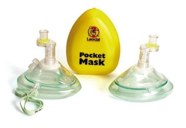 Pocketmask laerdal med O2 ventil och filter