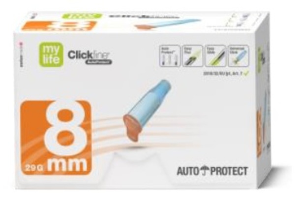 Pennkanyl Clickfine autoprotect 8mm 29g steril