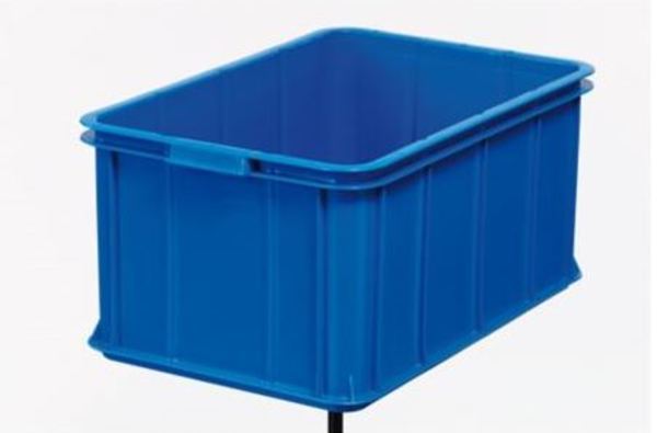 Plastback 55l blå 28x36x55,5cm stapelbar PP-plast