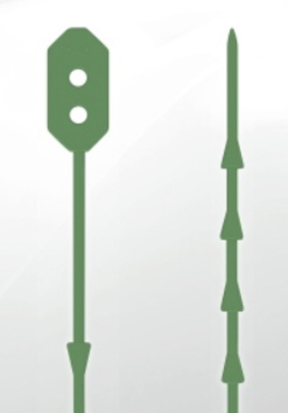 Kabelfixering Silikon Grön 210 Mm Förp Om 100 St