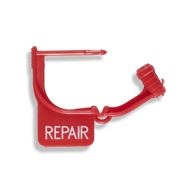 Id Tag För Instrument Röd Text: Repair Fp Om 100 St