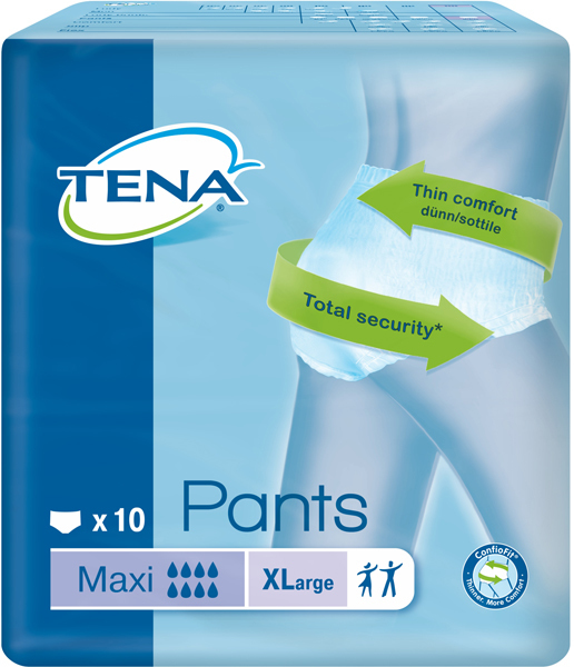 Inko skydd Tena Pants Maxi XL. Höft 120-160cm, ABS ISO 2792ml