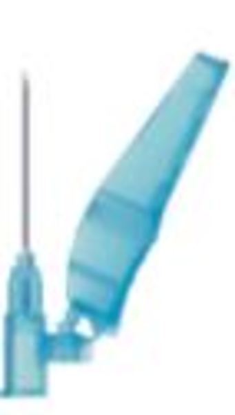 Injektionskanyl  Sol-Care 0,6x25mm blå. Steril, stickskyddad
