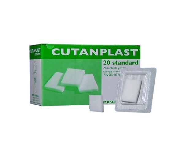 Resorberbar kompress Cutanplast standard 1x5x7cm hemostatisk gel svamp