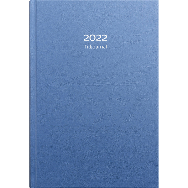 Tidjournal 8-20 2022 blå 180x265mm inbunden