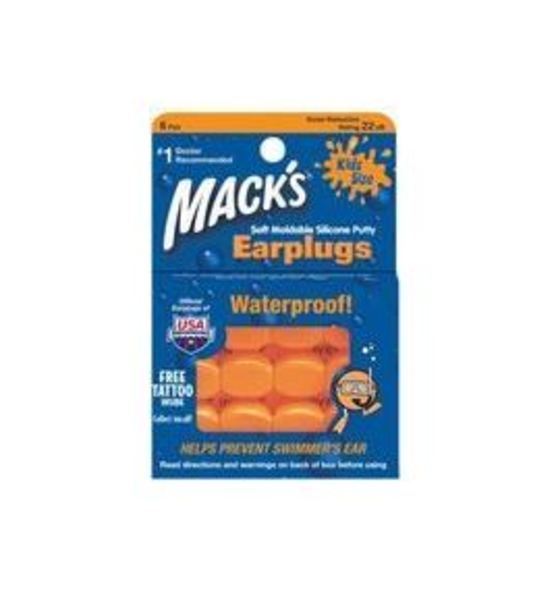 Hörselspropp Macks Silikon Orange Barnstorlek