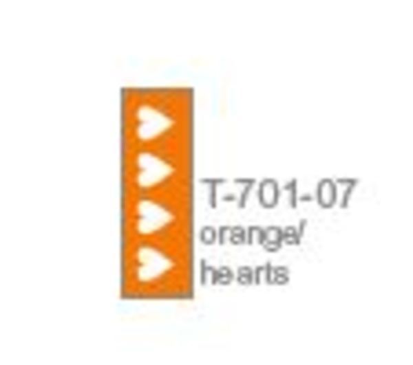 Mönstrad Steriltejp Orange/Hjärtan För Instrumentmärkning