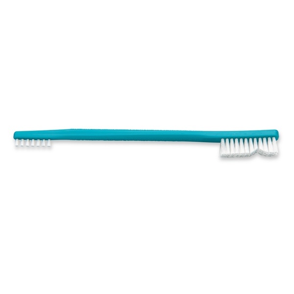 Borste dubbeländad medium 175mm 3-radig nylonborst 2-pack
