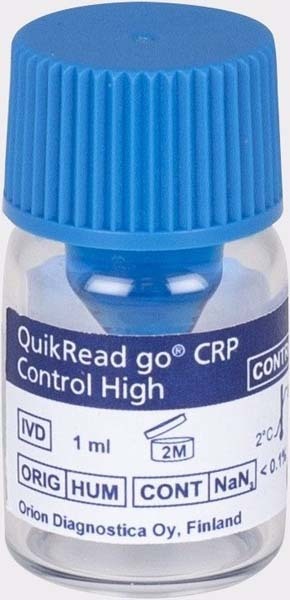 QuikRead Go CRP kontroll høy 1ml blå