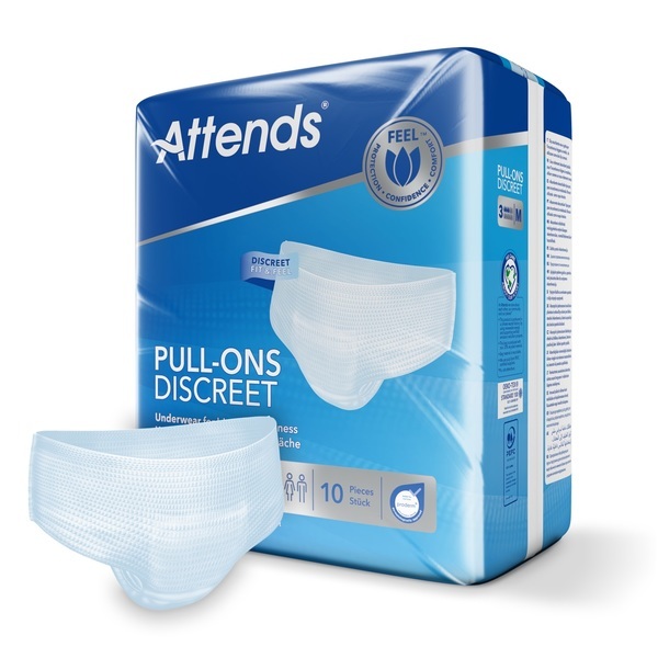 Inko skydd Attends Pull-Ons Discreet 3L. Höft 100-140cm, ABS ISO 956ml