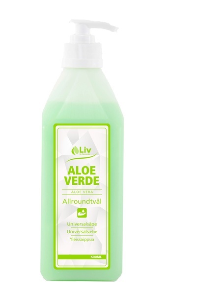 Flytande tvål Aloe Verde 600ml pH 5,5 parfymerad