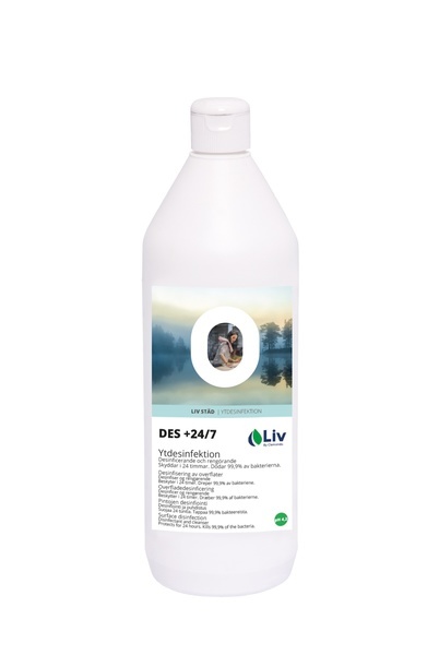Ytdesinfektion LIV +24/7 1l vattenbaserad