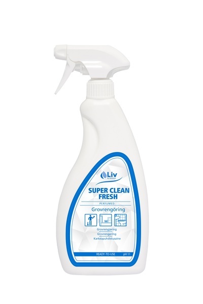 Grovrengöring Super Clean Fresh 750 parfymerad Svanenmärkt pH 11