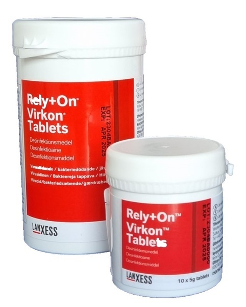 Ytdesinfektion Rely+On Virkon tablett 5g 50st