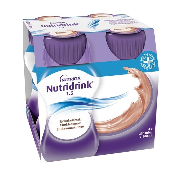 Nutridrink Chokladsmak, 4 x 200 ml Vnr 900825