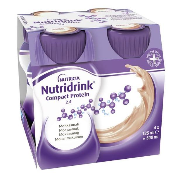 Nutridrink Compact Protein Moccasmak 4 x 125 ml Vnr 900836