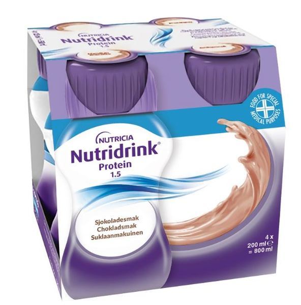 Nutridrink Protein Chokladsmak 4 x 200 ml Vnr 900817