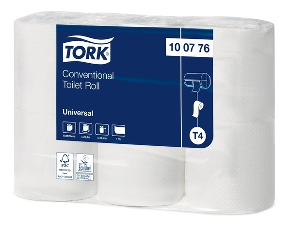 Toalettpapper Tork Universal 51m T4 1-lag universal EU-Ecolabel