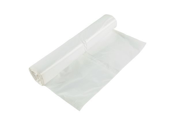 Papperskorgspåse vit 35l LDPE 540x750mm 15my 100st/rle