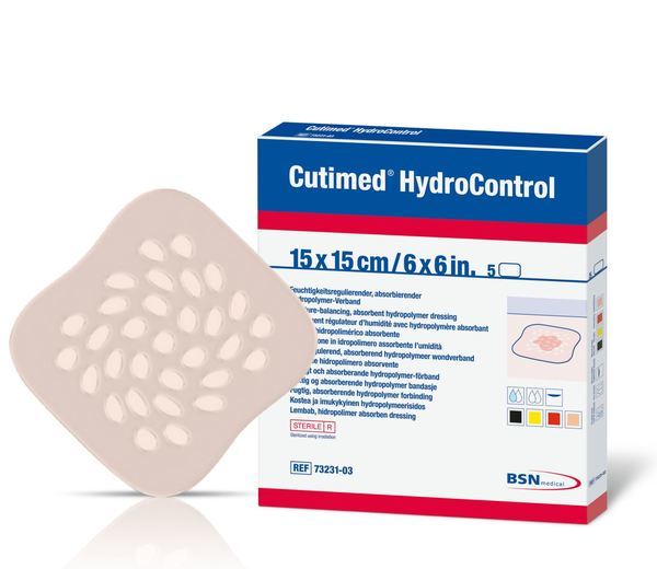 Cutimed Hydrocontroll 4,5x4,5cm Steril