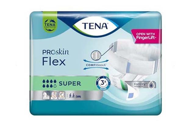 Inko skydd Tena Flex Super XL. Höft 105-155cm, ABS ISO 3296ml