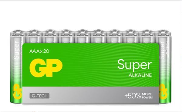Batteri 1,5V GP Super LR03/AAA 20-pack