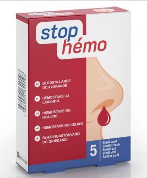 Blodstillande vadd Stop-Hemo