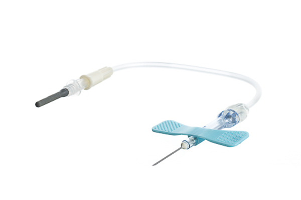 Venprovt set vingkanyl 0,64x19mm säkerhet ster blå 23g 100mm luer