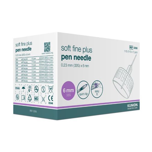 Pennkanyl Klinion Soft Fine Plus 0,23 mm 32G x 6 mm