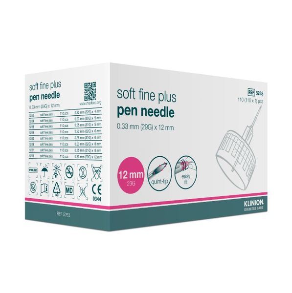 Pennkanyl Klinion Soft Fine Plus 0,33 mm 29G x 12 mm