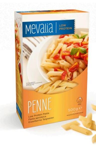 Mevalia Penne lågprotein pasta 500 gram Vnr 90009