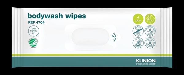 Klinion kroppstvättservett, plastfri  20 cm x 30 cm. 4st