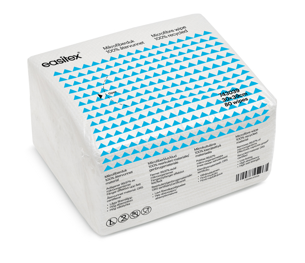 Easitex Torkduk, Mikrofiber, Vit, Ark 30 x 39 cm
