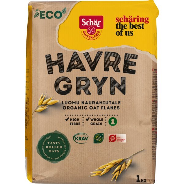 Schär havregryn eko 1000gram Vnr 691093