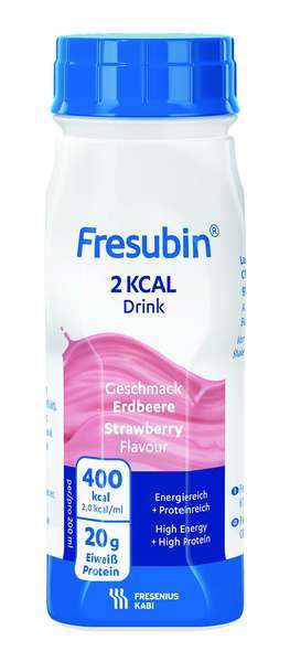 Fresubin 2 Kcal Drink Jordgubb 4x200ml Vnr 849383