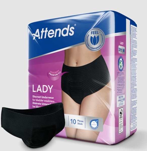 Inko skydd Attends Lady Discreet Underwear 3M ABS ISO 939ml