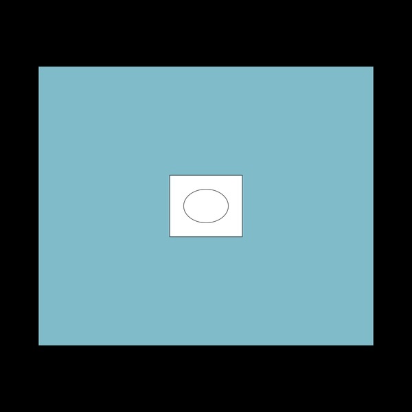 BARRIER Hållaken Självhäftande 50×60 cm, hål 6×8 cm, steril