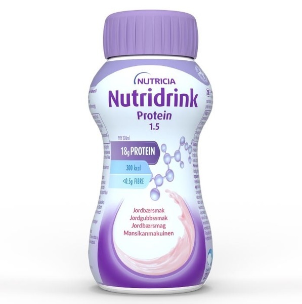 Nutridrink Protein Jordgubbsmak 4 x 200 ml Vnr 900818