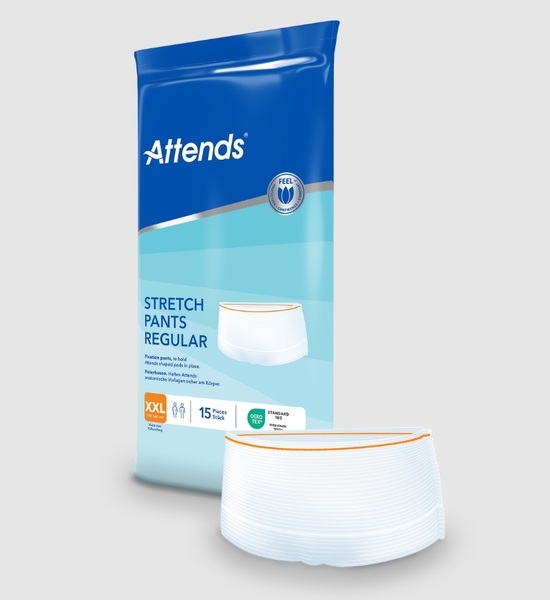 Fixeringsbyxa utan ben Attends stretch pant regular XXL. Höft >130cm orange