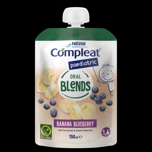 Compleat paediatric Oral Blends Banan-Blåbär 12 x 150 ml, Vnr 900743