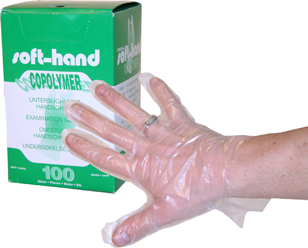 Hanske plast Soft-Hand M steril
