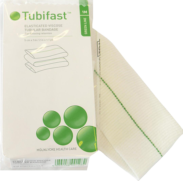Fiksering Tubifast 2-way stretch 5cmx1m grønn