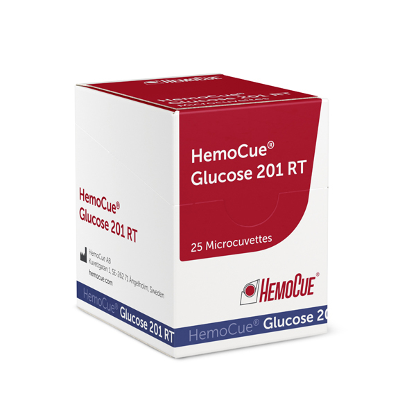 HemoCue Glucose 201 RT kyvetter 4x25stk