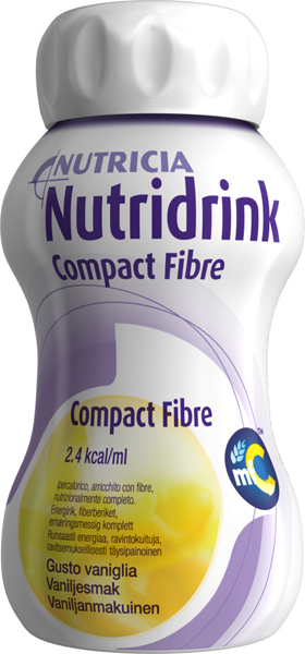 Drikk Nutridrink Compact Fibre vanilje 125ml 4pk