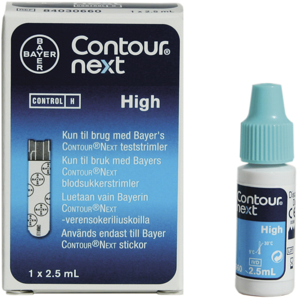 Contours Next glucose kontroll høy