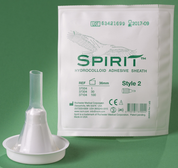 Uridom silikon Spirit 2 selvkl m/hydrok 36mm L