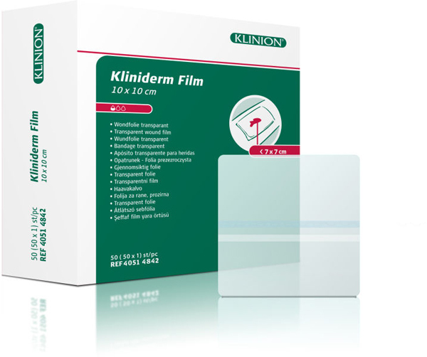 Bandasje transparent Kliniderm Film 10x10cm