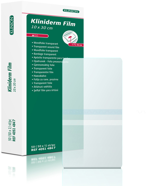 Bandasje transparent Kliniderm Film 10x30cm