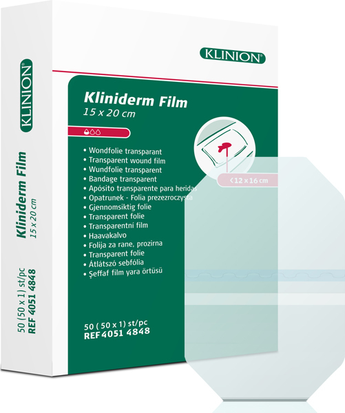 Bandasje transparent Kliniderm Film 15x20cm